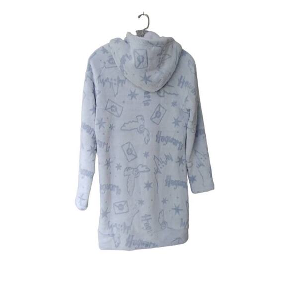 Harry Potter Wizarding World Lounger Plush Pajama Dress with Hood Size S - Picture 4 of 10